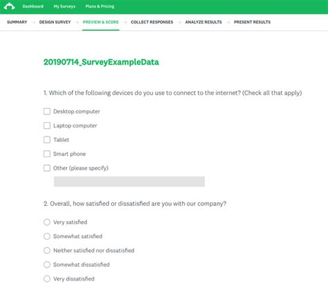 surveymonkey sample survey.